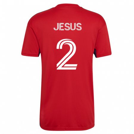 Kandiny Kinder Geovane Jesus #2 Rot Heimtrikot Trikot 2023/24 T-Shirt
