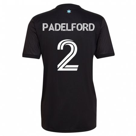 Kandiny Kinder Devin Padelford #2 Schwarz Heimtrikot Trikot 2023/24 T-Shirt