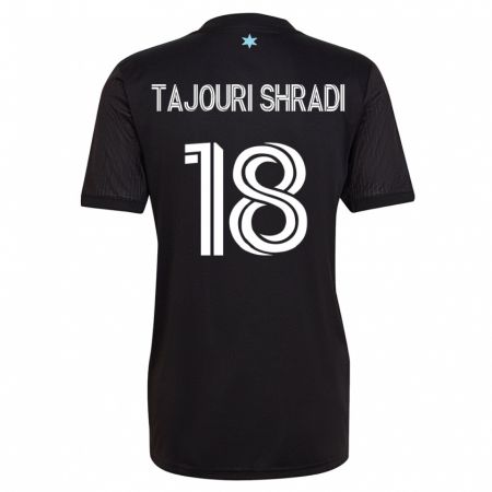 Kandiny Kinder Ismael Tajouri-Shradi #18 Schwarz Heimtrikot Trikot 2023/24 T-Shirt