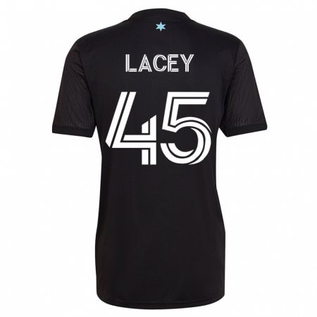 Kandiny Kinder Kameron Lacey #45 Schwarz Heimtrikot Trikot 2023/24 T-Shirt