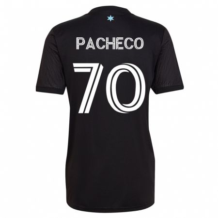 Kandiny Kinder Diogo Pacheco #70 Schwarz Heimtrikot Trikot 2023/24 T-Shirt