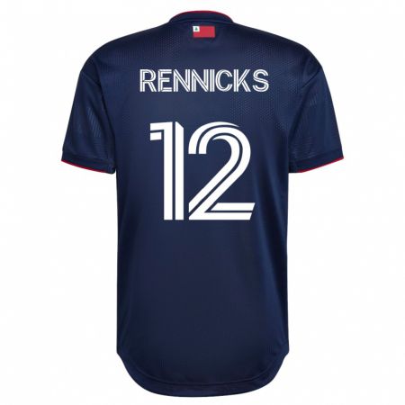 Kandiny Kinder Justin Rennicks #12 Marine Heimtrikot Trikot 2023/24 T-Shirt