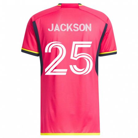 Kandiny Kinder Aziel Jackson #25 Rosa Heimtrikot Trikot 2023/24 T-Shirt