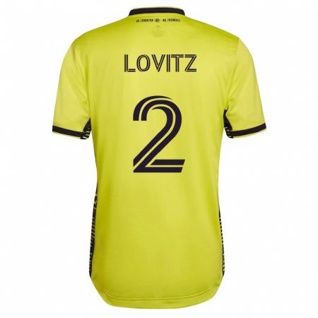 Kandiny Kinder Daniel Lovitz #2 Gelb Heimtrikot Trikot 2023/24 T-Shirt