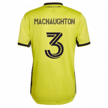 Kandiny Kinder Lukas Macnaughton #3 Gelb Heimtrikot Trikot 2023/24 T-Shirt