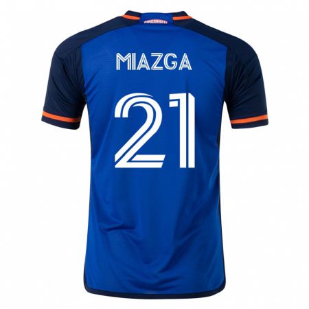Kandiny Kinder Matt Miazga #21 Blau Heimtrikot Trikot 2023/24 T-Shirt