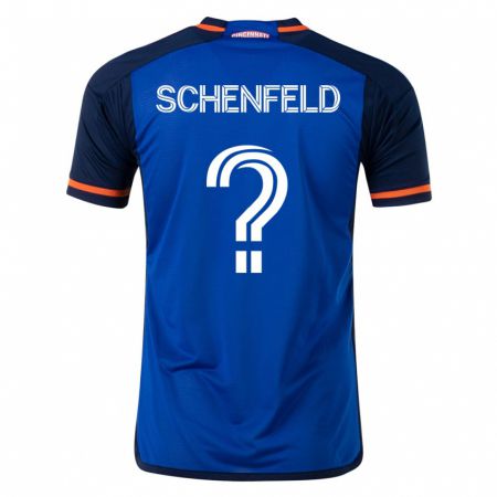 Kandiny Kinder Matthew Schenfeld #0 Blau Heimtrikot Trikot 2023/24 T-Shirt