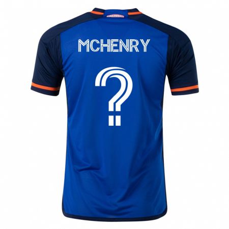 Kandiny Kinder Nicholas Mchenry #0 Blau Heimtrikot Trikot 2023/24 T-Shirt