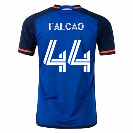 Kandiny Kinder Kiano Falcao #44 Blau Heimtrikot Trikot 2023/24 T-Shirt