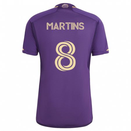 Kandiny Kinder Felipe Martins #8 Violett Heimtrikot Trikot 2023/24 T-Shirt
