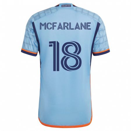 Kandiny Kinder Christian Mcfarlane #18 Blau Heimtrikot Trikot 2023/24 T-Shirt