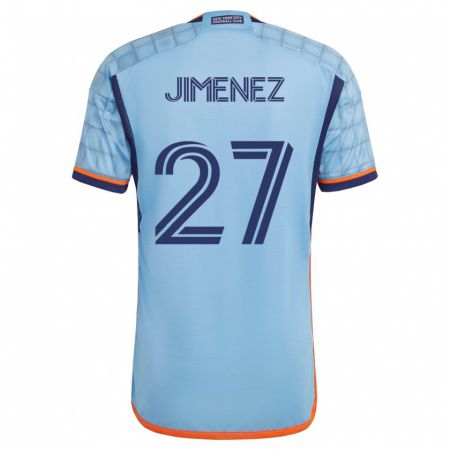 Kandiny Kinder Jonathan Jiménez #27 Blau Heimtrikot Trikot 2023/24 T-Shirt
