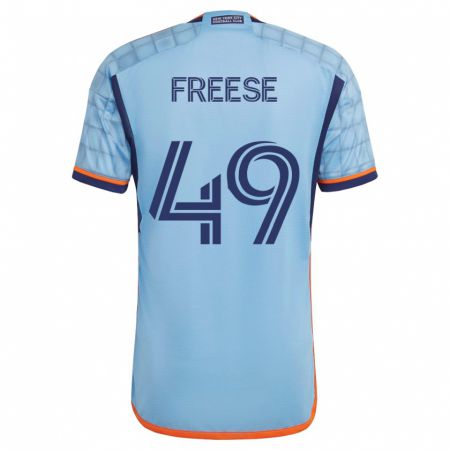 Kandiny Kinder Matt Freese #49 Blau Heimtrikot Trikot 2023/24 T-Shirt