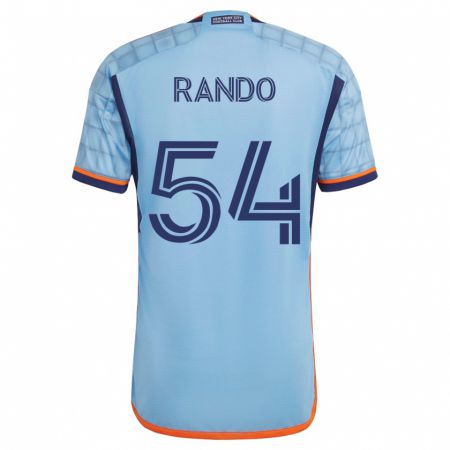 Kandiny Kinder Alex Rando #54 Blau Heimtrikot Trikot 2023/24 T-Shirt