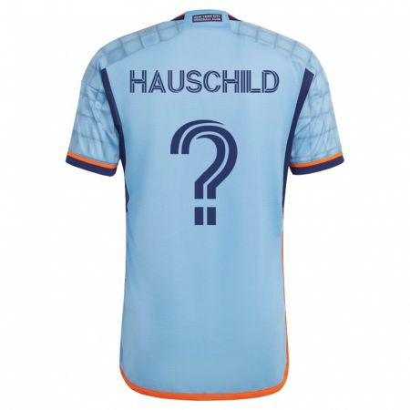 Kandiny Kinder Alexander Hauschild #0 Blau Heimtrikot Trikot 2023/24 T-Shirt