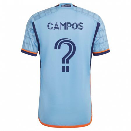 Kandiny Kinder Adonis Campos #0 Blau Heimtrikot Trikot 2023/24 T-Shirt