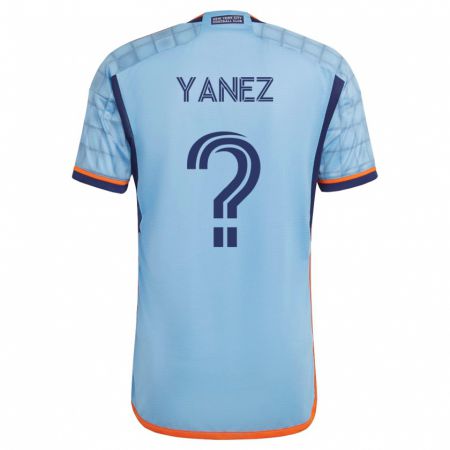 Kandiny Kinder Zidane Yañez #0 Blau Heimtrikot Trikot 2023/24 T-Shirt