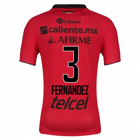 Kandiny Kinder Rafael Fernández #3 Rot Heimtrikot Trikot 2023/24 T-Shirt