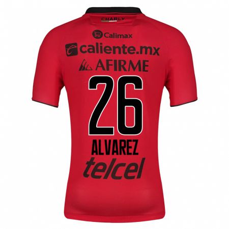 Kandiny Kinder Efraín Álvarez #26 Rot Heimtrikot Trikot 2023/24 T-Shirt