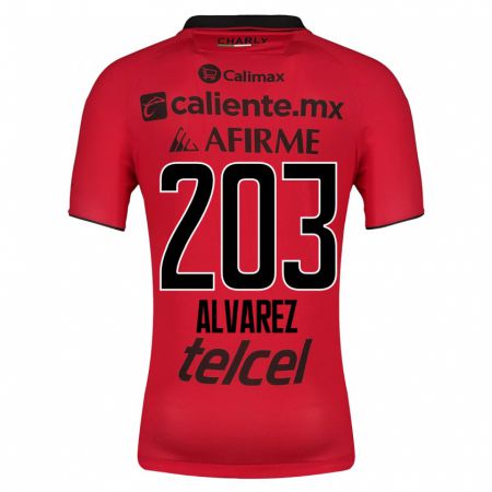 Kandiny Kinder Jaime Álvarez #203 Rot Heimtrikot Trikot 2023/24 T-Shirt
