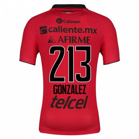 Kandiny Kinder Óscar González #213 Rot Heimtrikot Trikot 2023/24 T-Shirt
