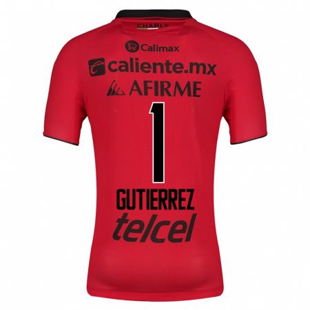 Kandiny Kinder Alejandra Gutiérrez #1 Rot Heimtrikot Trikot 2023/24 T-Shirt