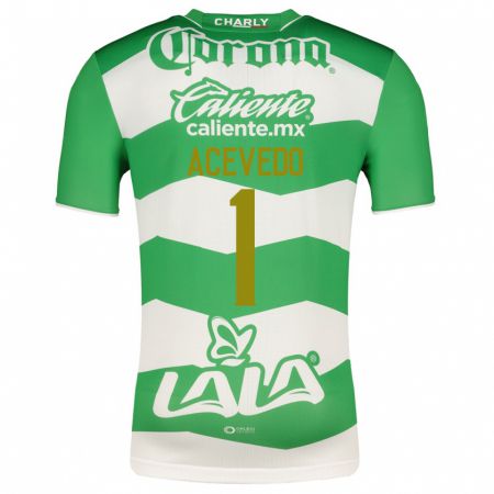 Kandiny Kinder Carlos Acevedo #1 Grün Heimtrikot Trikot 2023/24 T-Shirt