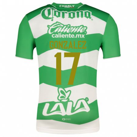 Kandiny Kinder Jair González #17 Grün Heimtrikot Trikot 2023/24 T-Shirt