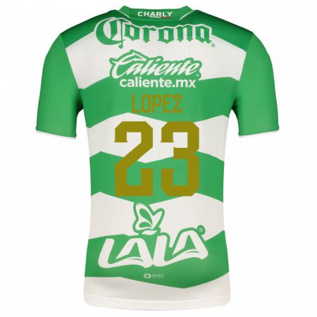 Kandiny Kinder Raúl López #23 Grün Heimtrikot Trikot 2023/24 T-Shirt
