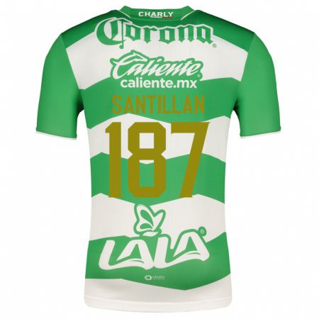 Kandiny Kinder Emilio Santillán #187 Grün Heimtrikot Trikot 2023/24 T-Shirt