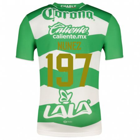 Kandiny Kinder Kevin Núñez #197 Grün Heimtrikot Trikot 2023/24 T-Shirt