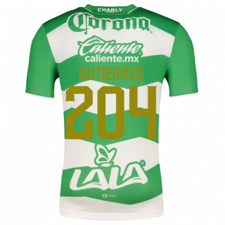 Kandiny Kinder Gabriel Gutiérrez #204 Grün Heimtrikot Trikot 2023/24 T-Shirt