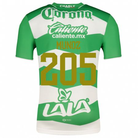 Kandiny Kinder Guillermo Muñoz #205 Grün Heimtrikot Trikot 2023/24 T-Shirt