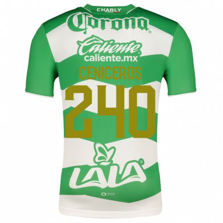 Kandiny Kinder Carlos Ceniceros #240 Grün Heimtrikot Trikot 2023/24 T-Shirt