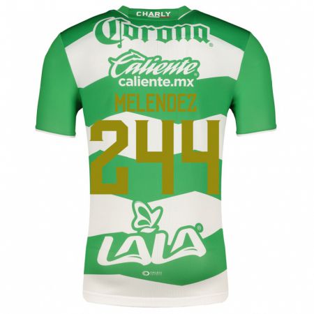 Kandiny Kinder Carlos Meléndez #244 Grün Heimtrikot Trikot 2023/24 T-Shirt