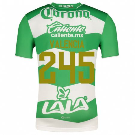 Kandiny Kinder Álex Valencia #245 Grün Heimtrikot Trikot 2023/24 T-Shirt