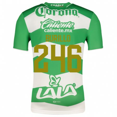 Kandiny Kinder Juan Burillo #246 Grün Heimtrikot Trikot 2023/24 T-Shirt