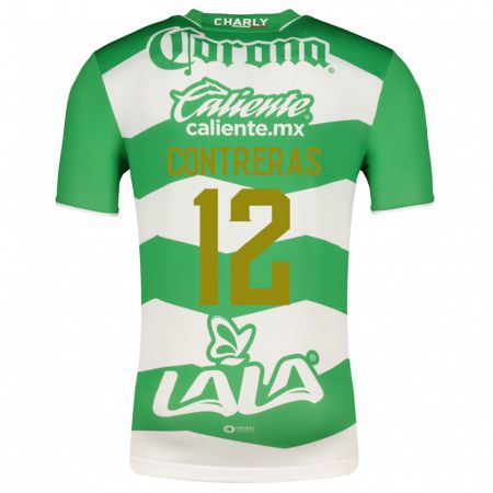 Kandiny Kinder Karol Contreras #12 Grün Heimtrikot Trikot 2023/24 T-Shirt
