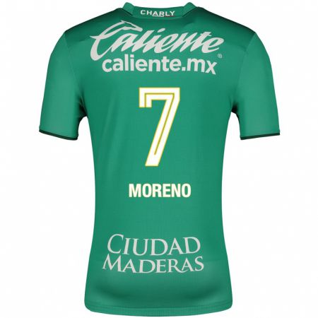 Kandiny Kinder Iván Moreno #7 Grün Heimtrikot Trikot 2023/24 T-Shirt