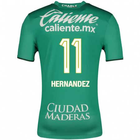 Kandiny Kinder Elías Hernández #11 Grün Heimtrikot Trikot 2023/24 T-Shirt