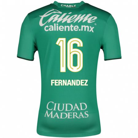 Kandiny Kinder Omar Fernández #16 Grün Heimtrikot Trikot 2023/24 T-Shirt