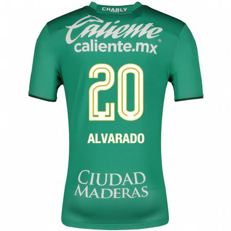 Kandiny Kinder Alfonso Alvarado #20 Grün Heimtrikot Trikot 2023/24 T-Shirt