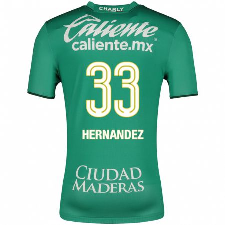 Kandiny Kinder Pedro Hernández #33 Grün Heimtrikot Trikot 2023/24 T-Shirt