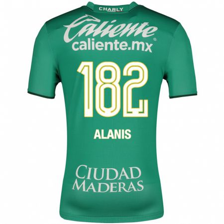 Kandiny Kinder Alejandro Alanís #182 Grün Heimtrikot Trikot 2023/24 T-Shirt