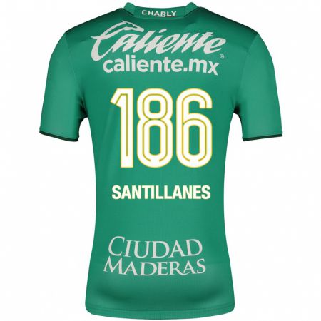 Kandiny Kinder Antonio Santillanes #186 Grün Heimtrikot Trikot 2023/24 T-Shirt