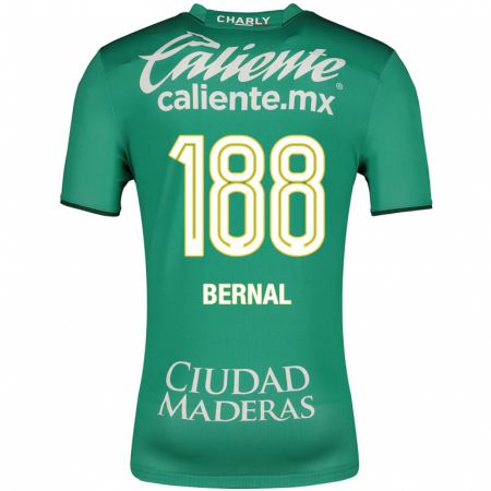 Kandiny Kinder Juan Bernal #188 Grün Heimtrikot Trikot 2023/24 T-Shirt