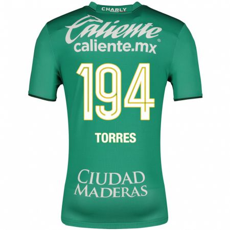 Kandiny Kinder Erick Torres #194 Grün Heimtrikot Trikot 2023/24 T-Shirt