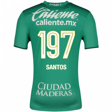 Kandiny Kinder Sebastián Santos #197 Grün Heimtrikot Trikot 2023/24 T-Shirt