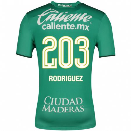 Kandiny Kinder César Rodríguez #203 Grün Heimtrikot Trikot 2023/24 T-Shirt