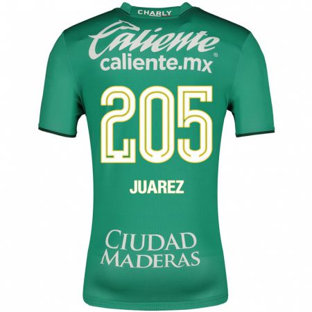 Kandiny Kinder Moisés Juárez #205 Grün Heimtrikot Trikot 2023/24 T-Shirt